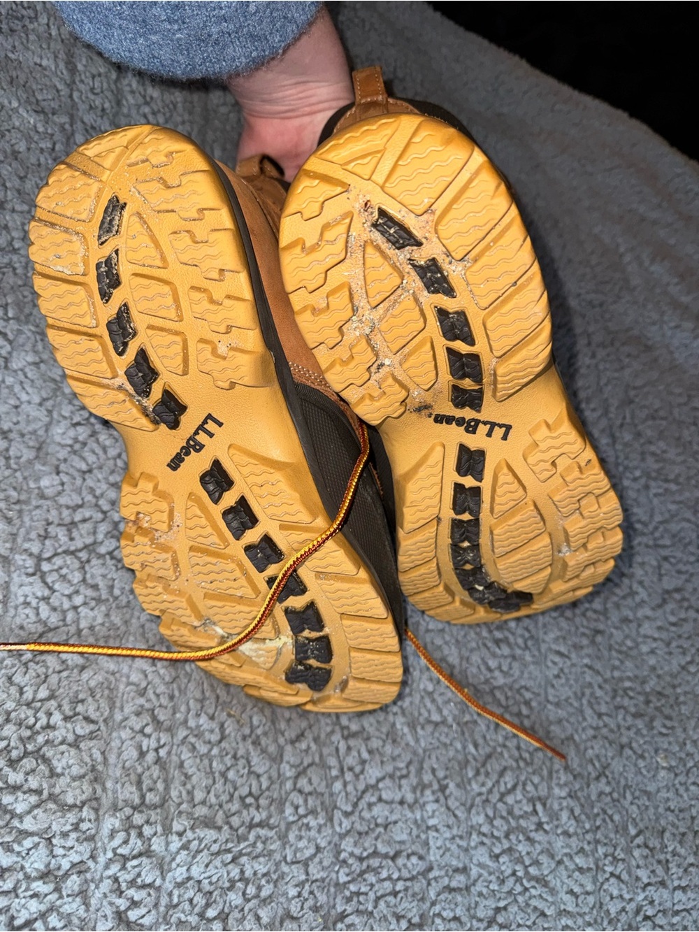 L.L. Bean Men's Brown and Black Waterproof Hiking Boots - Picture 3 of 5